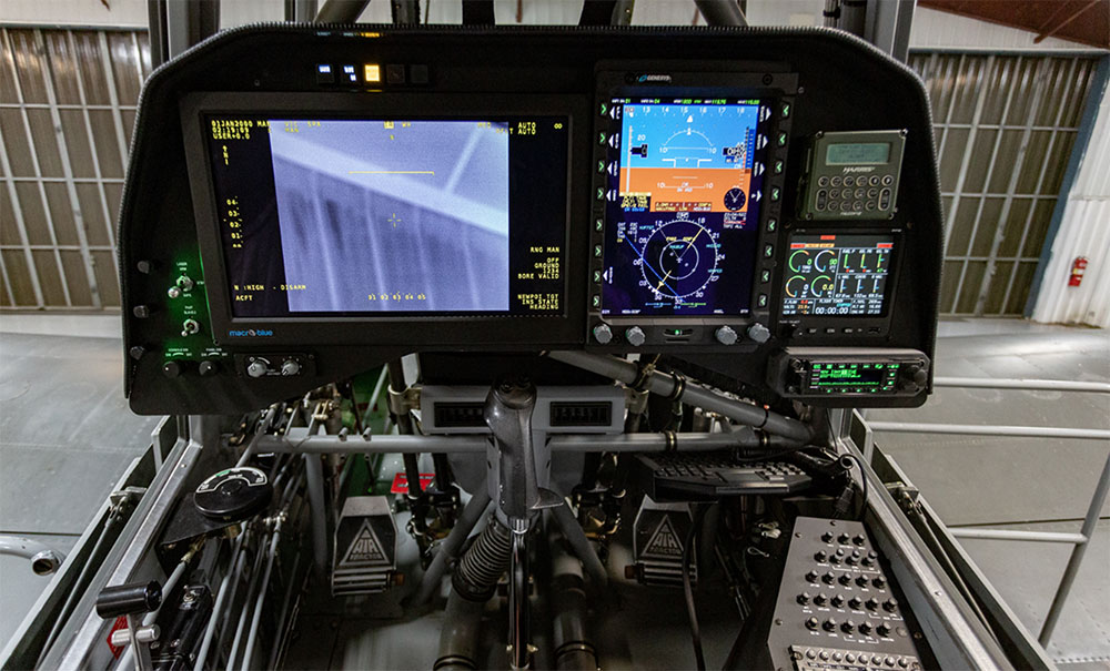 Rear cockpit of the AT-802 Aircraft 