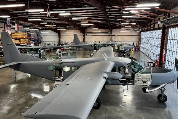 Cessna C-208 Caravans in shop by IOMAX USA