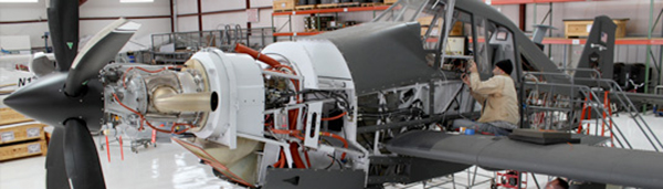 IOMAX picture of aircraft maintenance in hangar