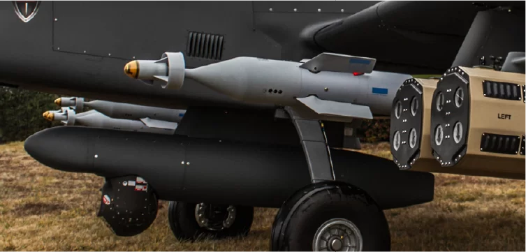 IOMAX aircraft and weapons close-up on the ground